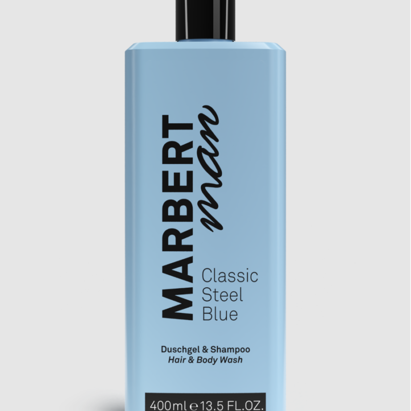 Marbert STEEL BLUE Duschgel & Shampoo 400ml